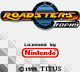 Roadsters title screen for GameBoy Color