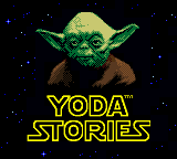 Star Wars Yoda Stories title screen for GameBoy Color