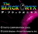 The Black Onyx title screen for GameBoy Color