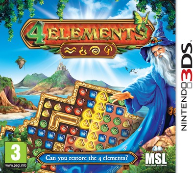 4 Elements box art for Nintendo 3DS