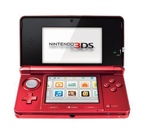 Flame Red 3DS System box art for Nintendo 3DS