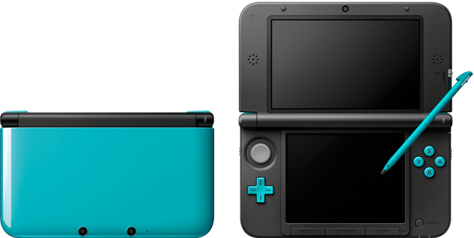 Nintendo 3DS LL Turquoise + Black Limited Pack box art for Nintendo 3DS