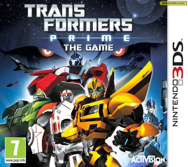 Transformers: Prime box art for Nintendo 3DS