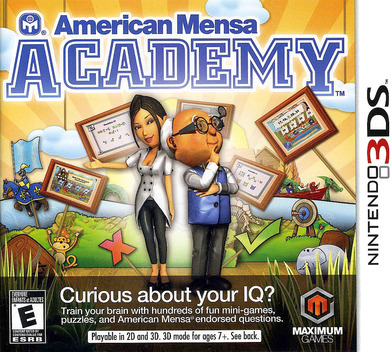 American Mensa Academy box art for Nintendo 3DS