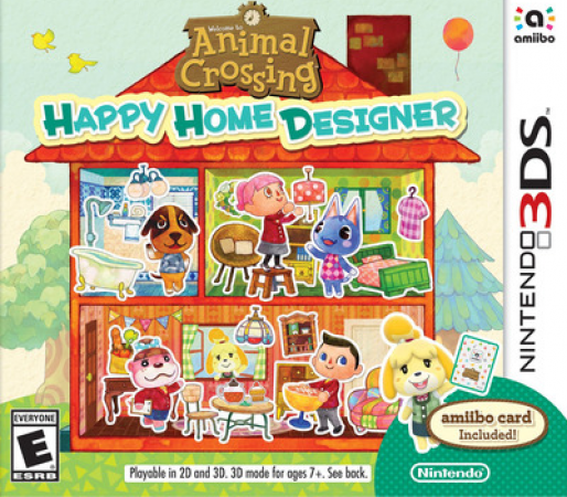 Animal Crossing Happy Home Designer box art for Nintendo 3DS