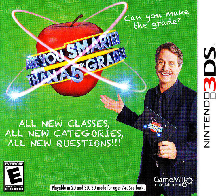 Are You Smarter Than A 5th Grader? box art for Nintendo 3DS