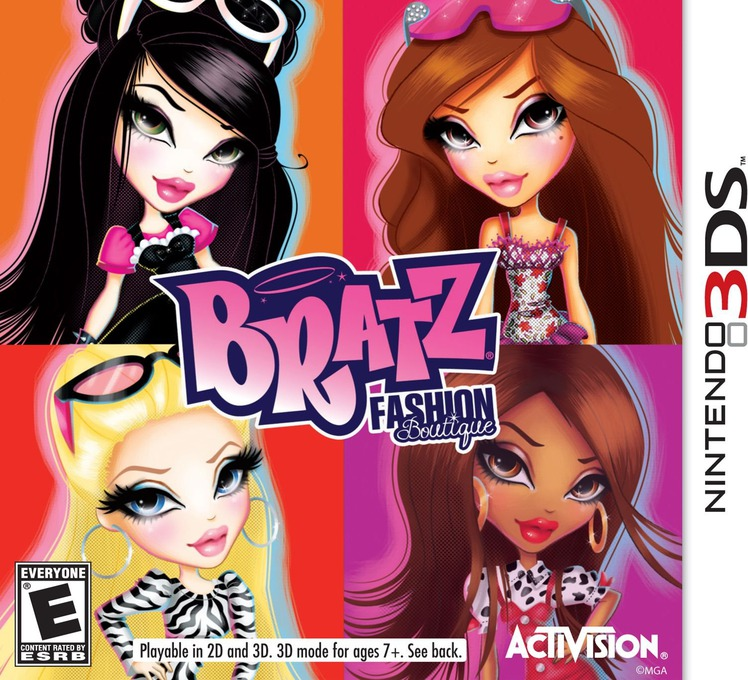 Bratz Fashion Boutique box art for Nintendo 3DS