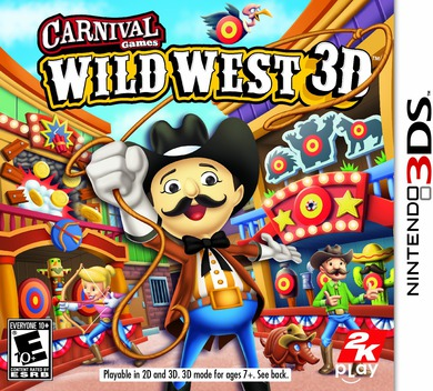 Carnival Games Wild West 3D box art for Nintendo 3DS
