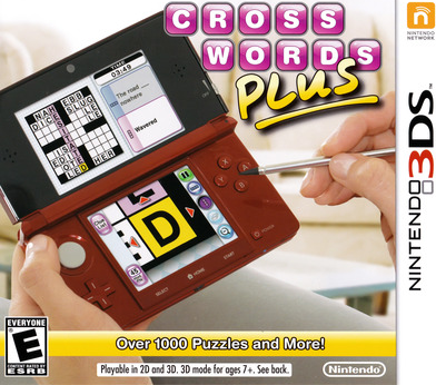 Crosswords Plus box art for Nintendo 3DS