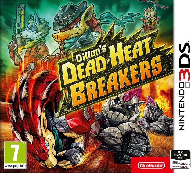 Dillon's Dead-Heat Breakers box art for Nintendo 3DS