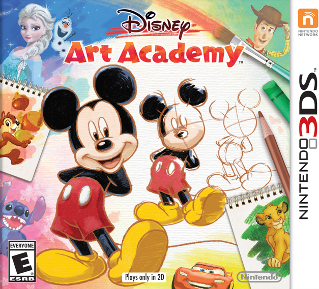 Disney Art Academy box art for Nintendo 3DS