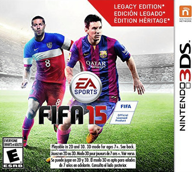 FIFA 15: Legacy Edition box art for Nintendo 3DS