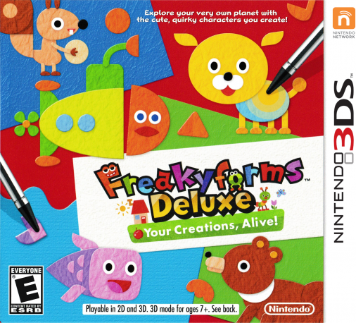 Freakyforms Deluxe Your Creations Alive box art for Nintendo 3DS