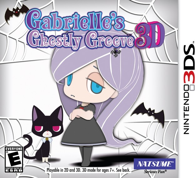 Gabrielle's Ghostly Groove 3D box art for Nintendo 3DS