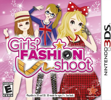 Girls' Fashion Shoot box art for Nintendo 3DS
