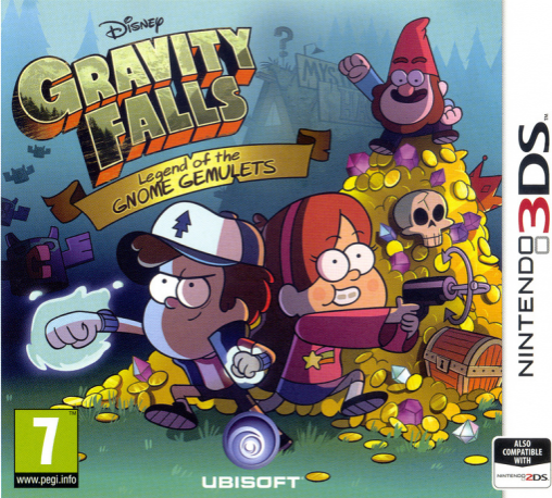 Gravity Falls: Legend of the Gnome Gemulets box art for Nintendo 3DS