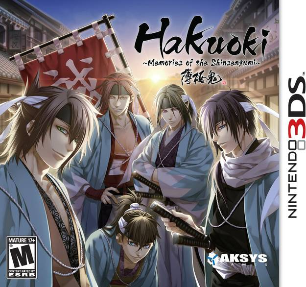 Hakuoki: Memories of the Shinsengumi box art for Nintendo 3DS
