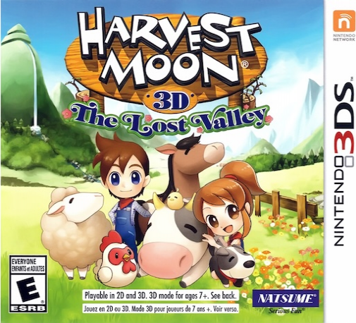 Harvest Moon 3D: The Lost Valley box art for Nintendo 3DS