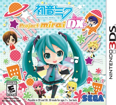 Hatsune Miku: Project Mirai DX box art for Nintendo 3DS