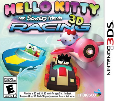 Hello Kitty and Sanrio Friends 3D Racing box art for Nintendo 3DS