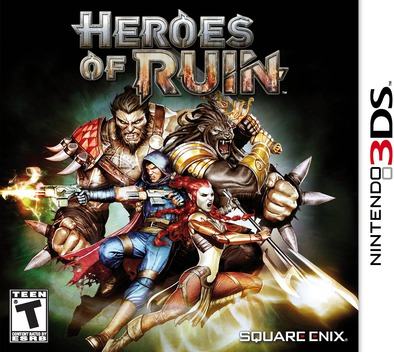 Heroes of Ruin box art for Nintendo 3DS
