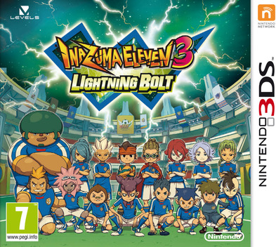 Inazuma Eleven 3: Lightning Bolt box art for Nintendo 3DS