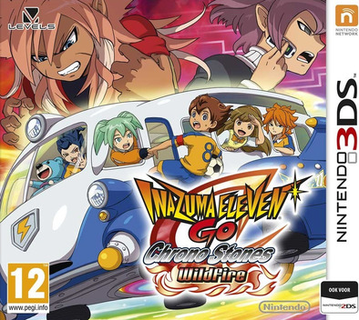 Inazuma Eleven GO: Chrono Stones: Wildfire box art for Nintendo 3DS