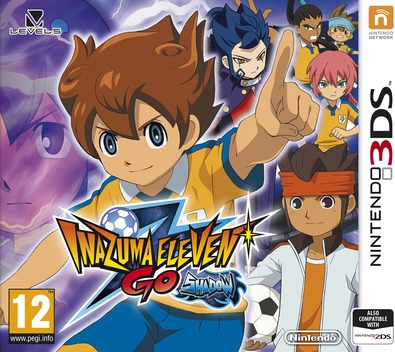 Inazuma Eleven GO: Shadow box art for Nintendo 3DS