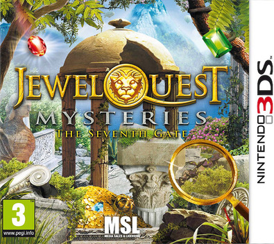 Jewel Quest Mysteries 3 - The Seventh Gate box art for Nintendo 3DS