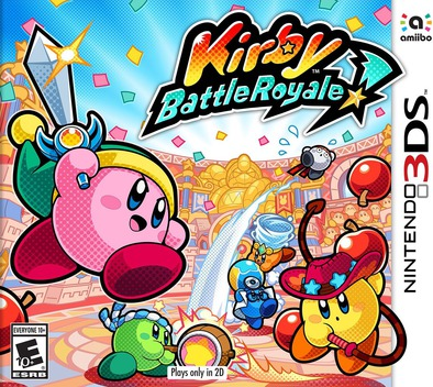 Kirby Battle Royale box art for Nintendo 3DS