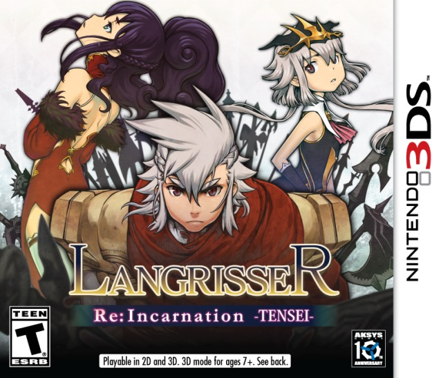 Langrisser Re:Incarnation Tensei box art for Nintendo 3DS