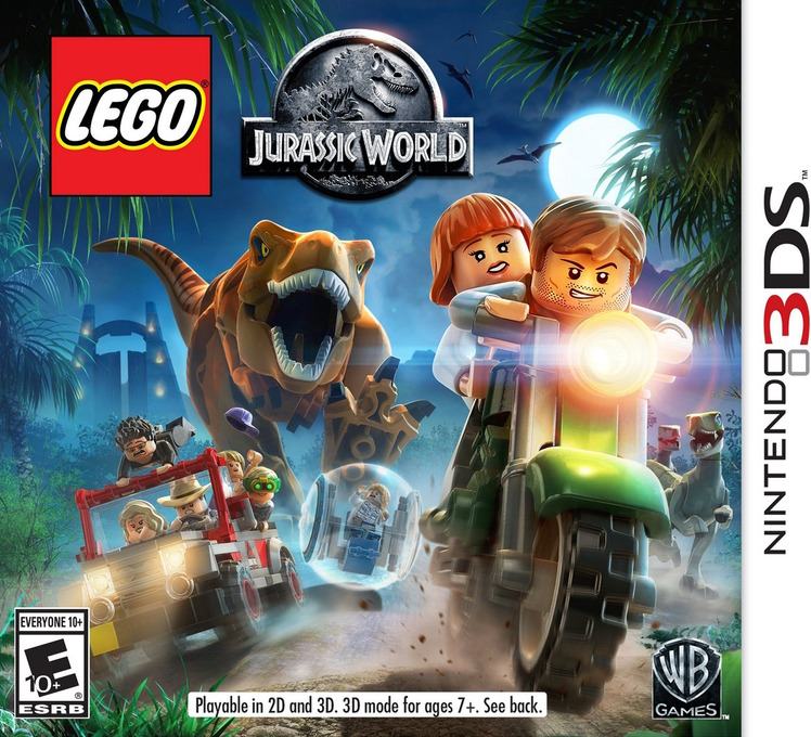 LEGO Jurassic World box art for Nintendo 3DS