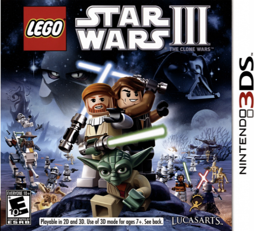 LEGO Star Wars III: The Clone Wars [Not for Resale] box art for Nintendo 3DS