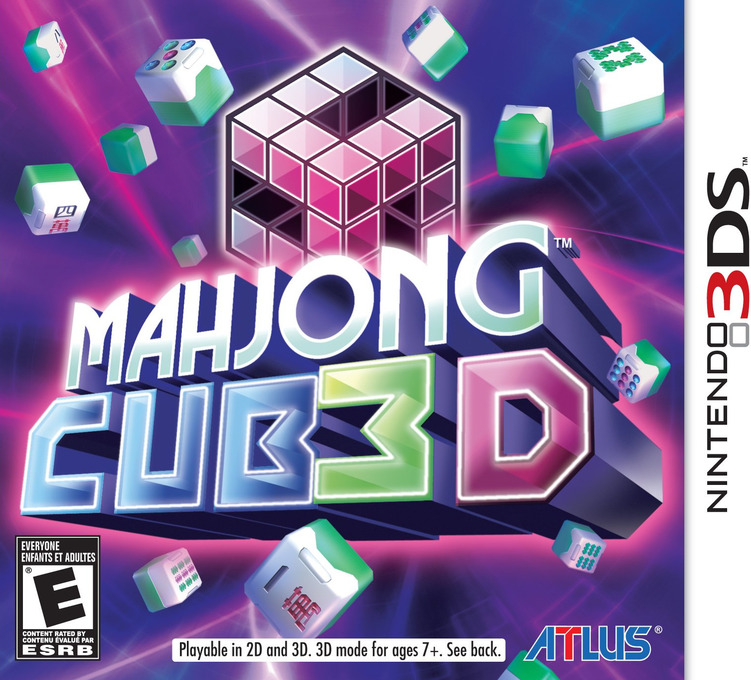 Mahjong Cub3d box art for Nintendo 3DS