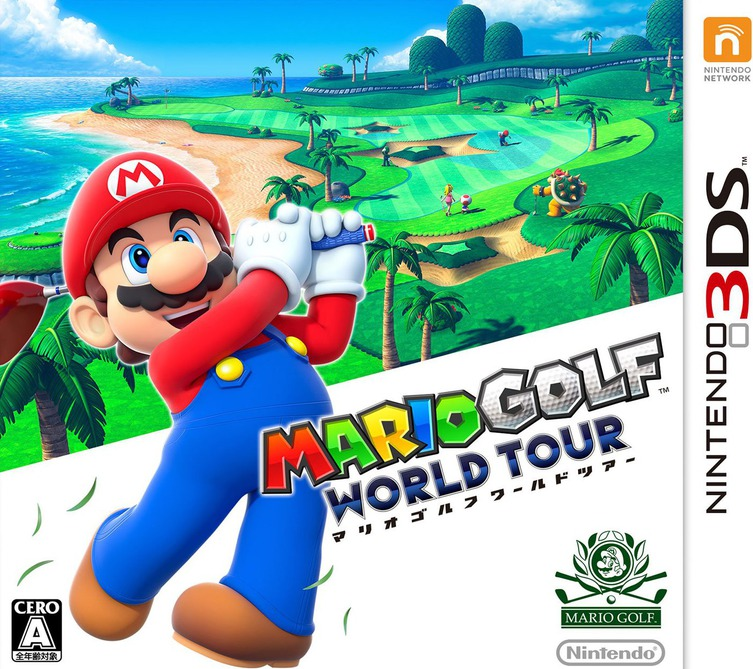 Mario Golf World Tour box art for Nintendo 3DS