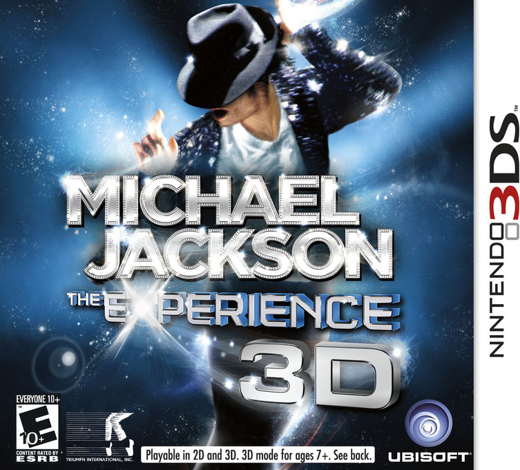 Michael Jackson: The Experience 3D box art for Nintendo 3DS