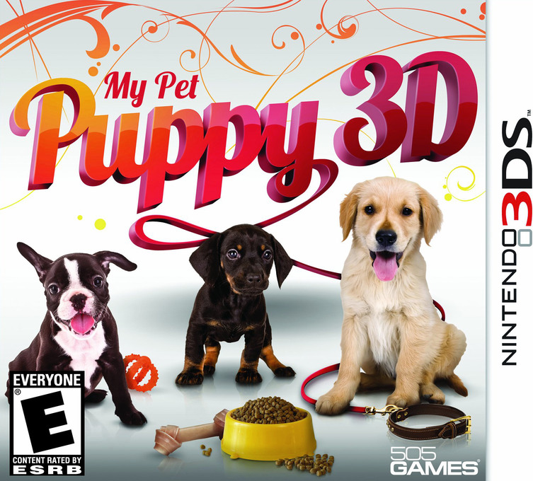 My Pet Puppy 3D box art for Nintendo 3DS