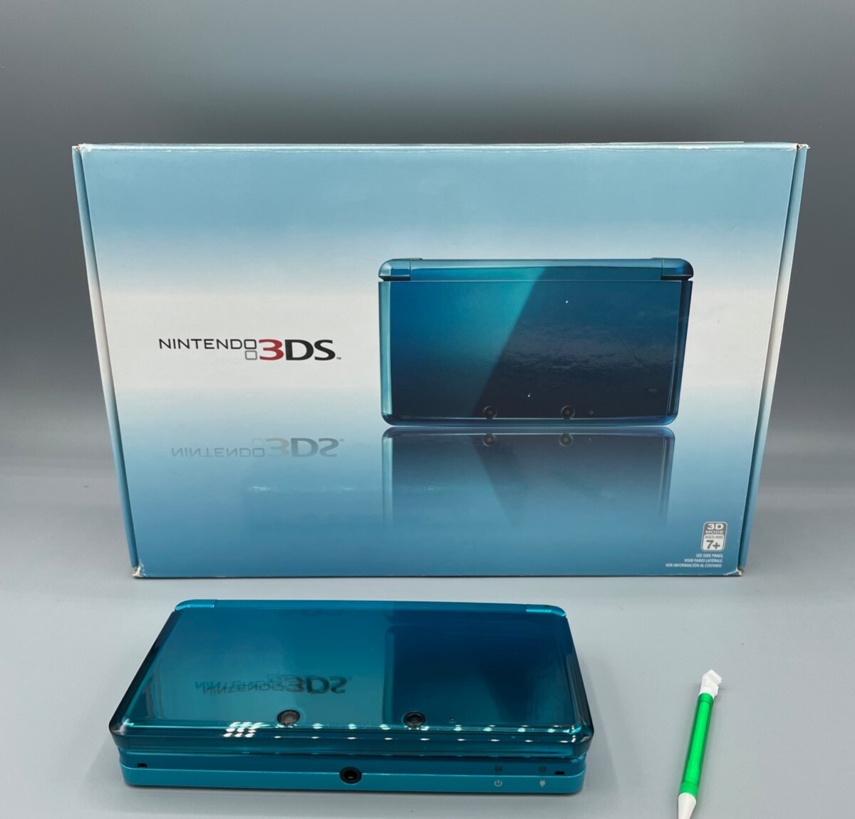 Nintendo 3DS Aqua Blue box art for Nintendo 3DS