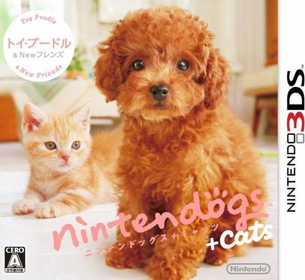 Nintendogs + Cats: Toy Poodle & New Friends box art for Nintendo 3DS