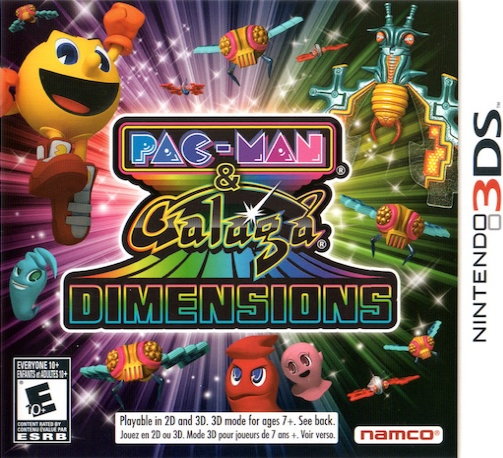 Pac-Man & Galaga Dimensions box art for Nintendo 3DS