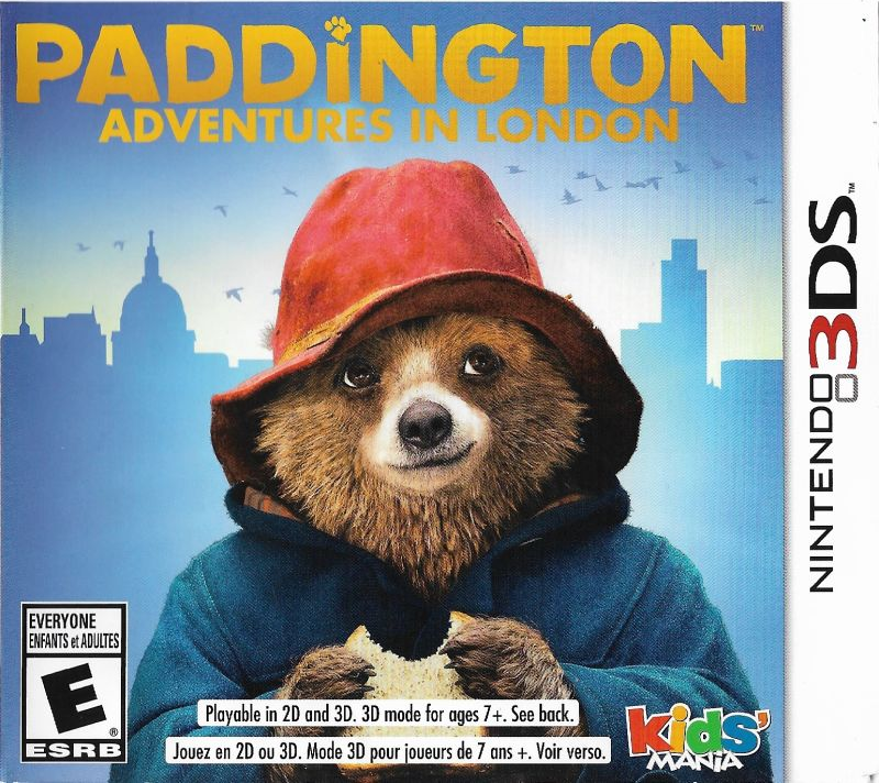 Paddington: Adventures in London box art for Nintendo 3DS