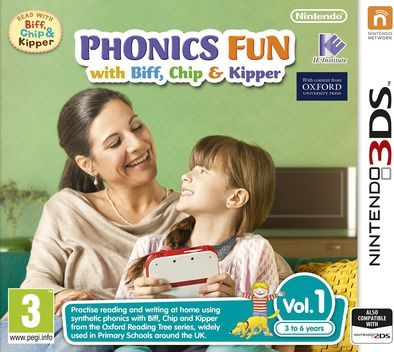 Phonics Fun with Biff, Chip & Kipper Vol 1 box art for Nintendo 3DS