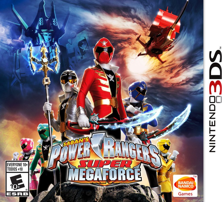 Power Rangers Super Megaforce box art for Nintendo 3DS