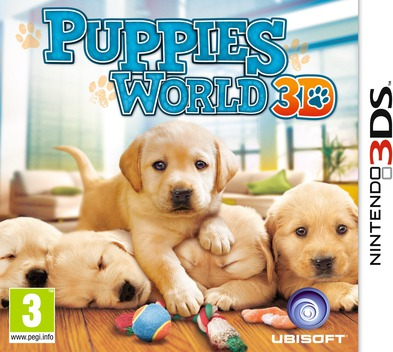 Puppies World 3D box art for Nintendo 3DS
