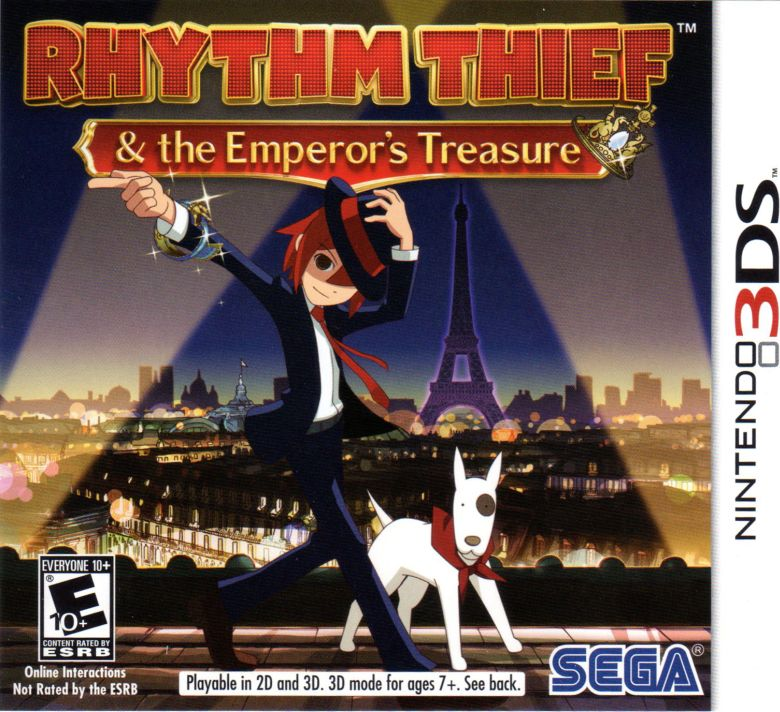 Rhythm Thief & the Emperor's Treasure box art for Nintendo 3DS