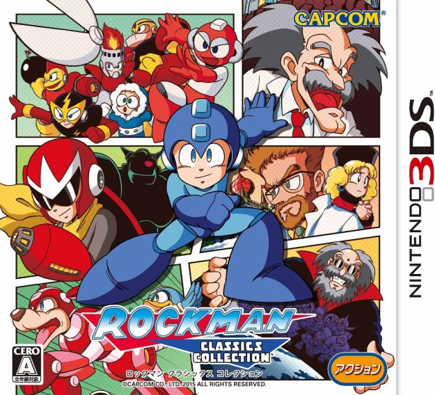 Rockman Classics Collection box art for Nintendo 3DS
