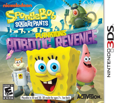 SpongeBob Squarepants: Planktons Robotic Revenge box art for Nintendo 3DS