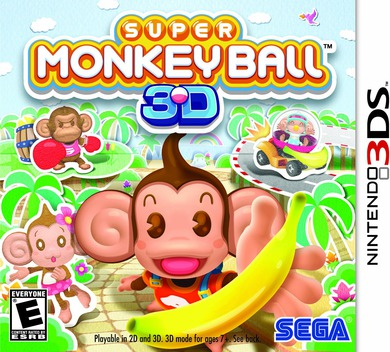 Super Monkey Ball 3D box art for Nintendo 3DS