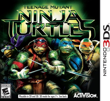 Teenage Mutant Ninja Turtles box art for Nintendo 3DS