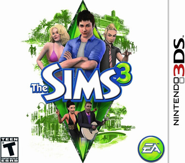 The Sims 3 box art for Nintendo 3DS